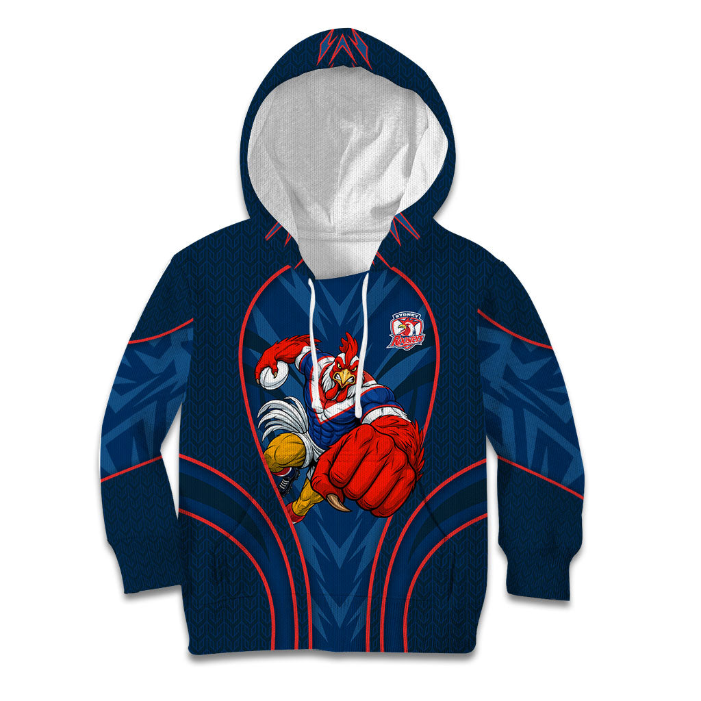 Sydney Roosters Rugby Mascot Kid Hoodie Australian Rugby Culture - Tribal Inspired Rooster