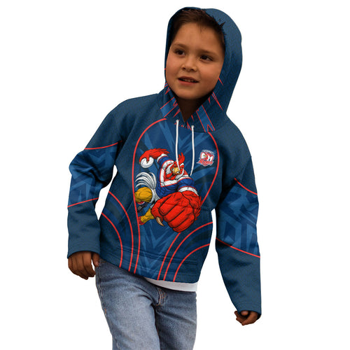 Sydney Roosters Rugby Mascot Kid Hoodie Australian Rugby Culture - Tribal Inspired Rooster