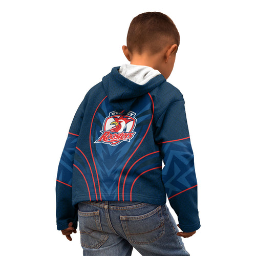 Sydney Roosters Rugby Mascot Kid Hoodie Australian Rugby Culture - Tribal Inspired Rooster