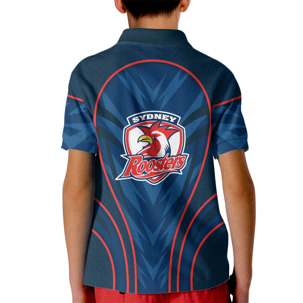 Sydney Roosters Rugby Mascot Kid Polo Shirt Australian Rugby Culture - Tribal Inspired Rooster