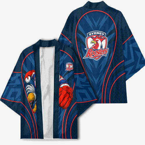 Sydney Roosters Rugby Mascot Kimono Australian Rugby Culture - Tribal Inspired Rooster