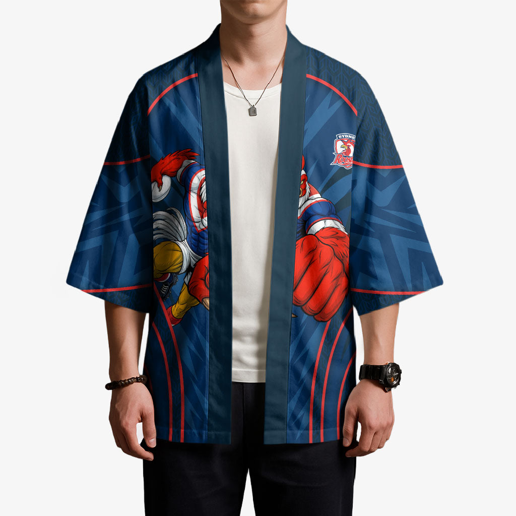 Sydney Roosters Rugby Mascot Kimono Australian Rugby Culture - Tribal Inspired Rooster