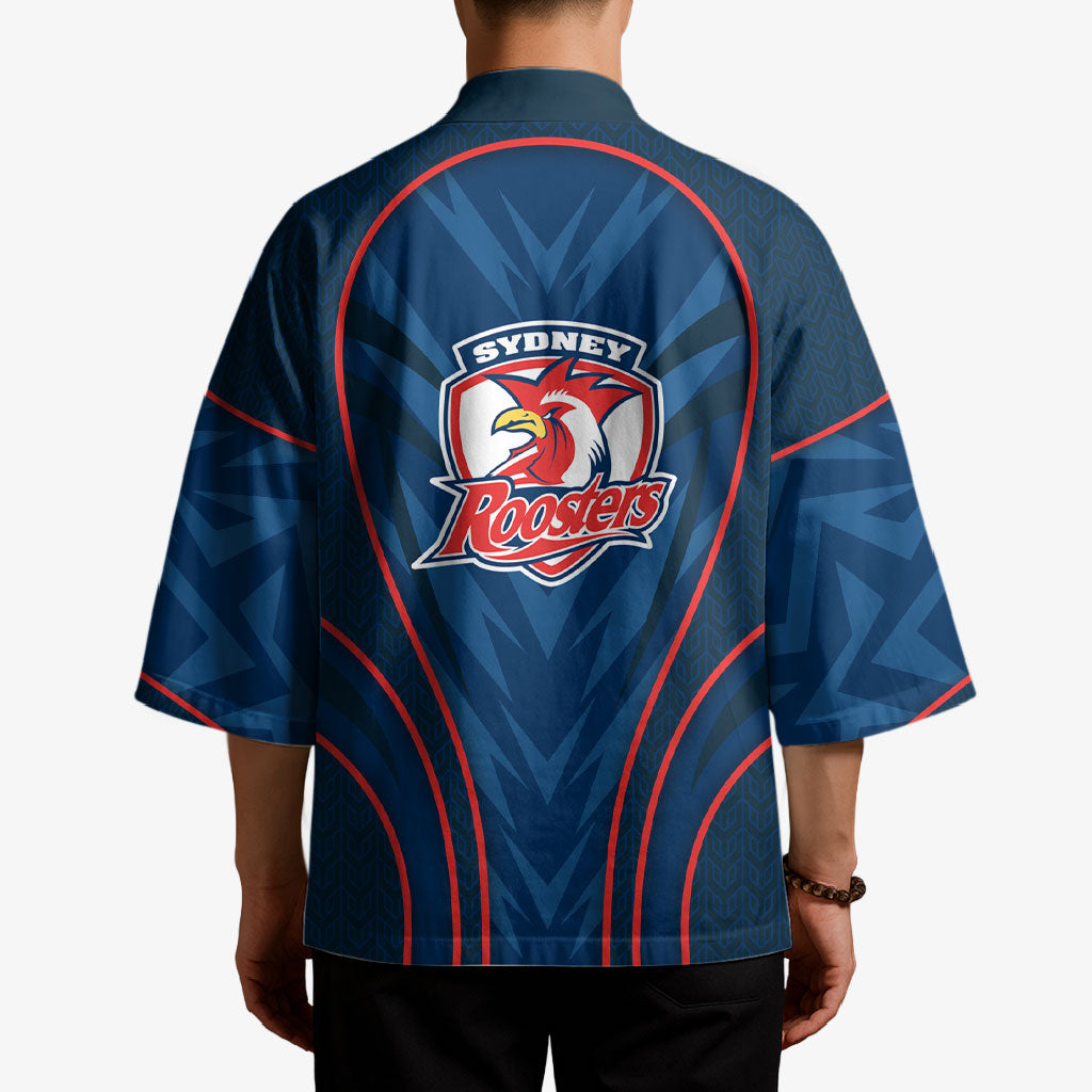 Sydney Roosters Rugby Mascot Kimono Australian Rugby Culture - Tribal Inspired Rooster