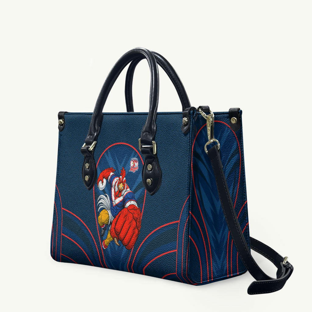 Sydney Roosters Rugby Mascot Leather Bag Australian Rugby Culture - Tribal Inspired Rooster