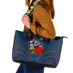 Sydney Roosters Rugby Mascot Leather Tote Bag Australian Rugby Culture - Tribal Inspired Rooster