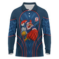 Sydney Roosters Rugby Mascot Long Sleeve Polo Shirt Australian Rugby Culture - Tribal Inspired Rooster
