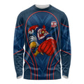 Sydney Roosters Rugby Mascot Long Sleeve Shirt Australian Rugby Culture - Tribal Inspired Rooster