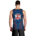 Sydney Roosters Rugby Mascot Men Tank Top Australian Rugby Culture - Tribal Inspired Rooster