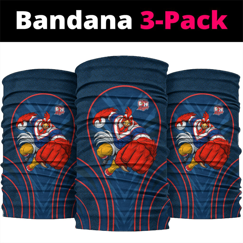 Sydney Roosters Rugby Mascot Neck Gaiter Australian Rugby Culture - Tribal Inspired Rooster