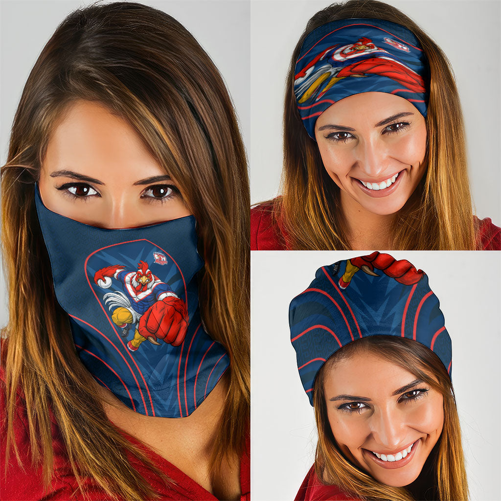 Sydney Roosters Rugby Mascot Neck Gaiter Australian Rugby Culture - Tribal Inspired Rooster