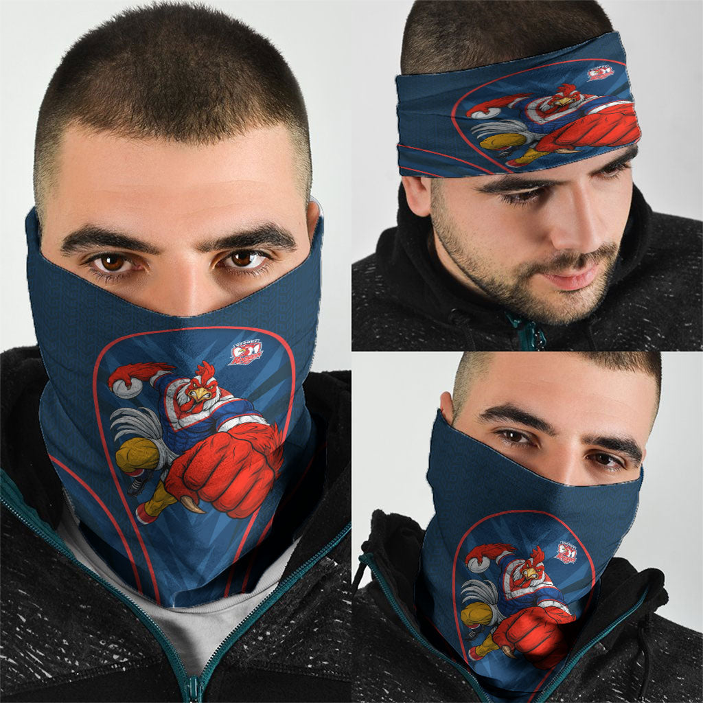 Sydney Roosters Rugby Mascot Neck Gaiter Australian Rugby Culture - Tribal Inspired Rooster