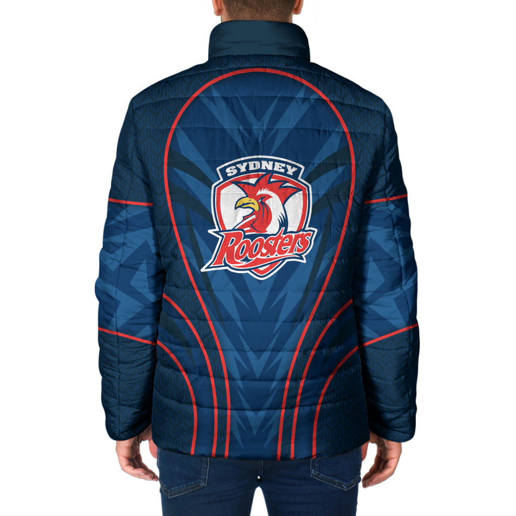 Sydney Roosters Rugby Mascot Padded Jacket Australian Rugby Culture - Tribal Inspired Rooster