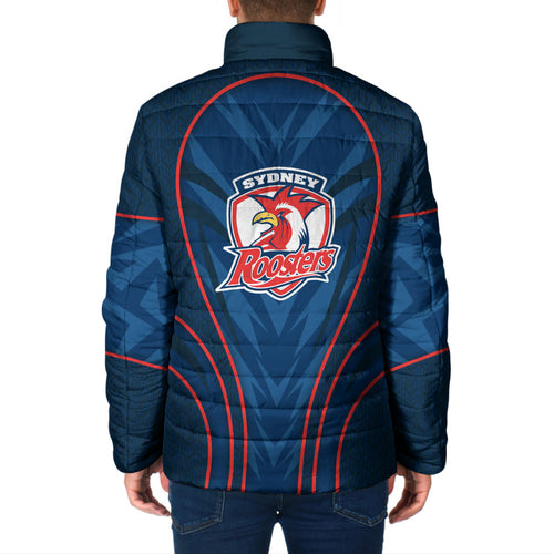 Sydney Roosters Rugby Mascot Padded Jacket Australian Rugby Culture - Tribal Inspired Rooster