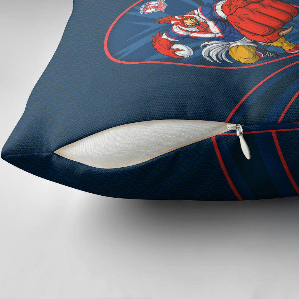 Sydney Roosters Rugby Mascot Pillow Cover Australian Rugby Culture - Tribal Inspired Rooster