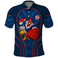 Sydney Roosters Rugby Mascot Polo Shirt Australian Rugby Culture - Tribal Inspired Rooster