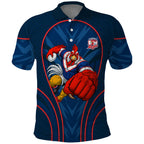 Sydney Roosters Rugby Mascot Polo Shirt Australian Rugby Culture - Tribal Inspired Rooster