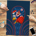 Sydney Roosters Rugby Mascot Puzzle Australian Rugby Culture - Tribal Inspired Rooster