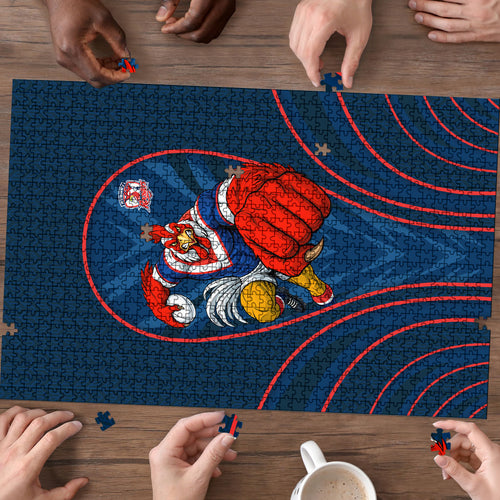 Sydney Roosters Rugby Mascot Puzzle Australian Rugby Culture - Tribal Inspired Rooster