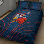Sydney Roosters Rugby Mascot Quilt Bed Set Australian Rugby Culture - Tribal Inspired Rooster