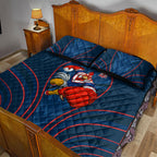 Sydney Roosters Rugby Mascot Quilt Bed Set Australian Rugby Culture - Tribal Inspired Rooster