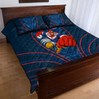 Sydney Roosters Rugby Mascot Quilt Bed Set Australian Rugby Culture - Tribal Inspired Rooster