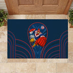 Sydney Roosters Rugby Mascot Rubber Doormat Australian Rugby Culture - Tribal Inspired Rooster