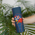 Sydney Roosters Rugby Mascot Skinny Tumbler Australian Rugby Culture - Tribal Inspired Rooster