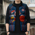 Sydney Roosters Rugby Mascot Sleeveless Puffer Jacket Australian Rugby Culture - Tribal Inspired Rooster