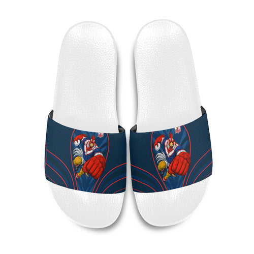 Sydney Roosters Rugby Mascot Slide Sandals Australian Rugby Culture - Tribal Inspired Rooster