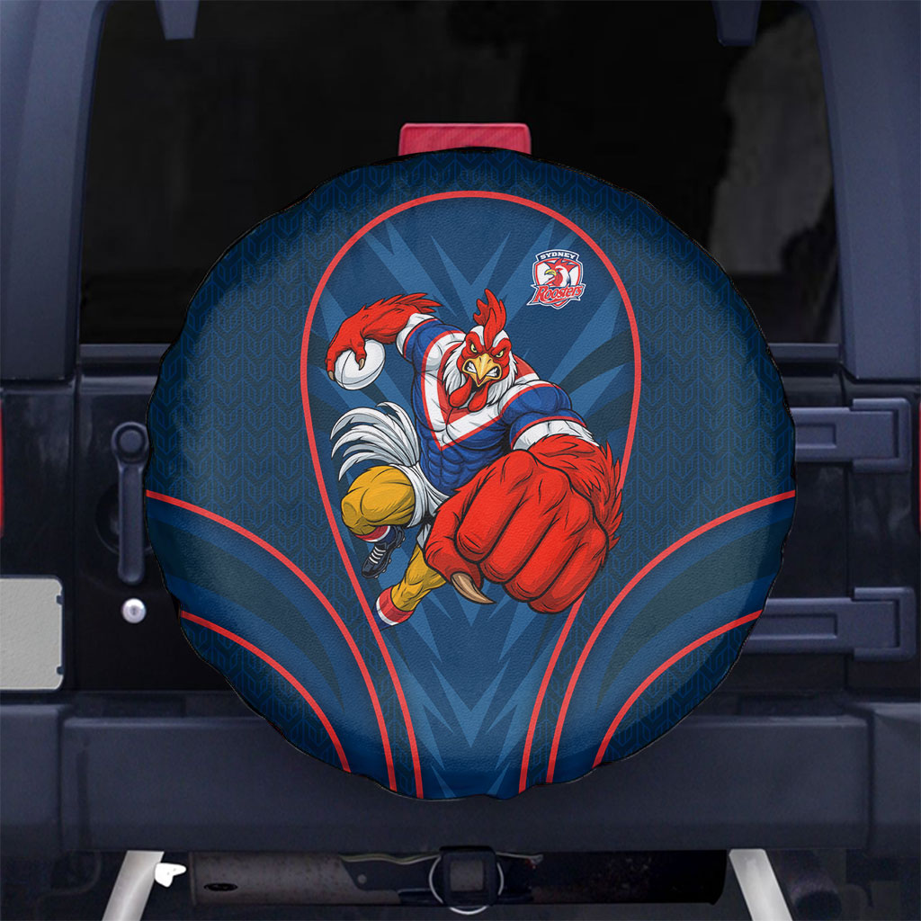 Sydney Roosters Rugby Mascot Spare Tire Cover Australian Rugby Culture - Tribal Inspired Rooster