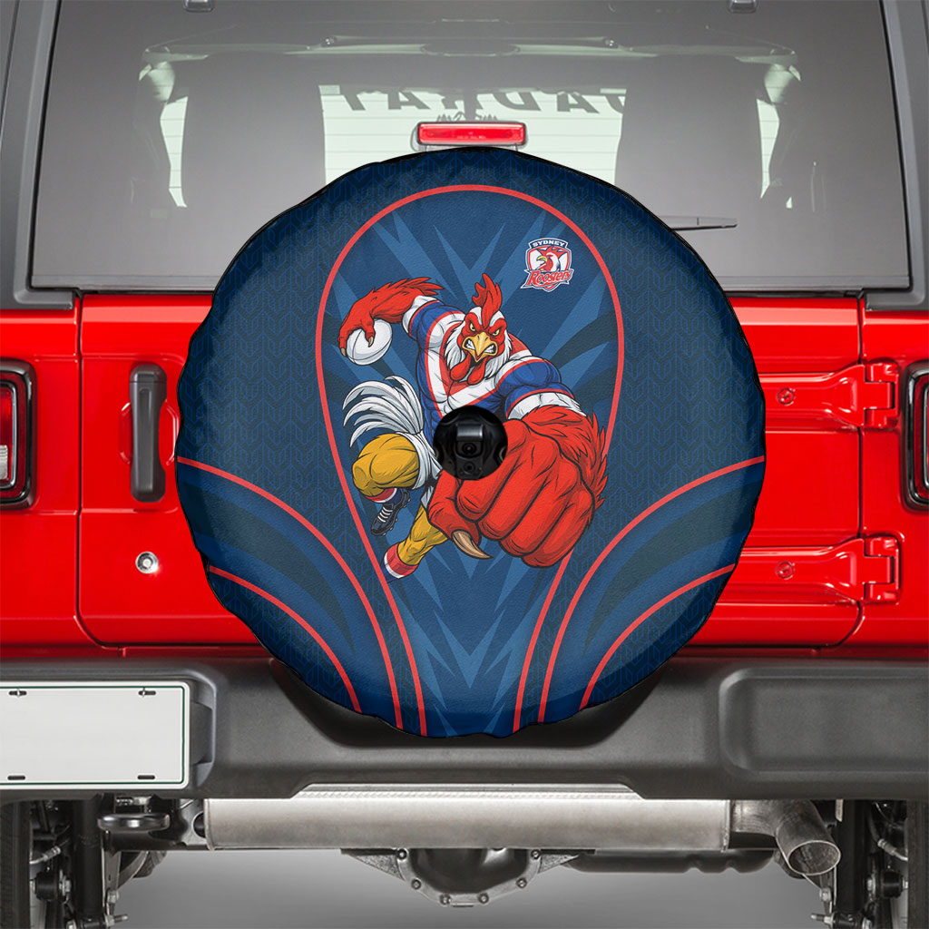 Sydney Roosters Rugby Mascot Spare Tire Cover Australian Rugby Culture - Tribal Inspired Rooster