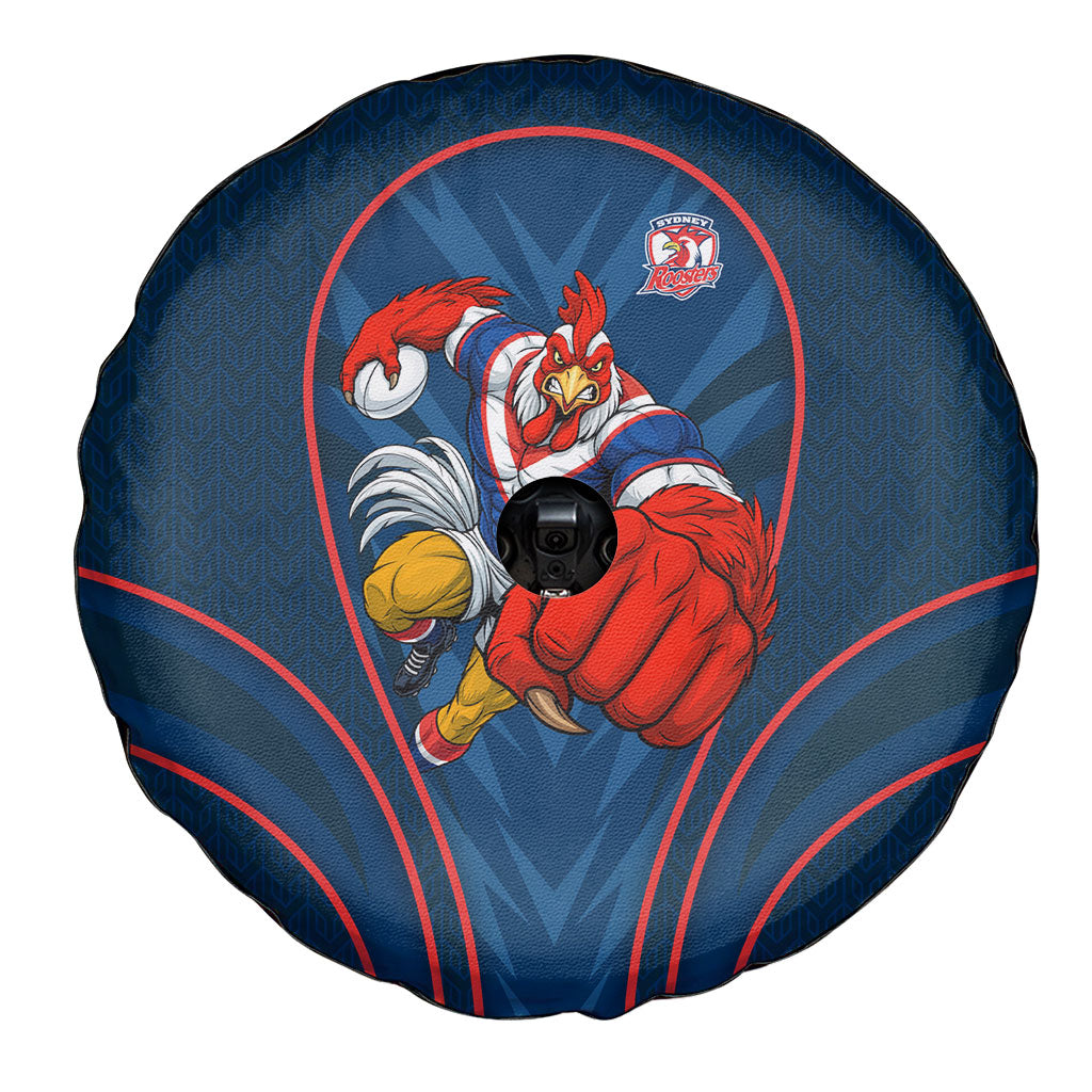 Sydney Roosters Rugby Mascot Spare Tire Cover Australian Rugby Culture - Tribal Inspired Rooster