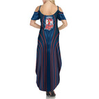 Sydney Roosters Rugby Mascot Summer Maxi Dress Australian Rugby Culture - Tribal Inspired Rooster