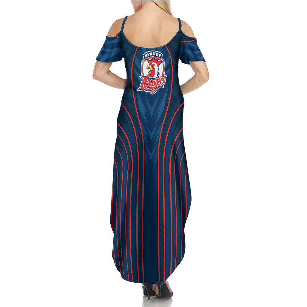Sydney Roosters Rugby Mascot Summer Maxi Dress Australian Rugby Culture - Tribal Inspired Rooster