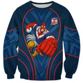 Sydney Roosters Rugby Mascot Sweatshirt Australian Rugby Culture - Tribal Inspired Rooster
