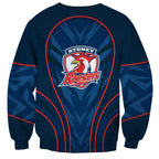 Sydney Roosters Rugby Mascot Sweatshirt Australian Rugby Culture - Tribal Inspired Rooster