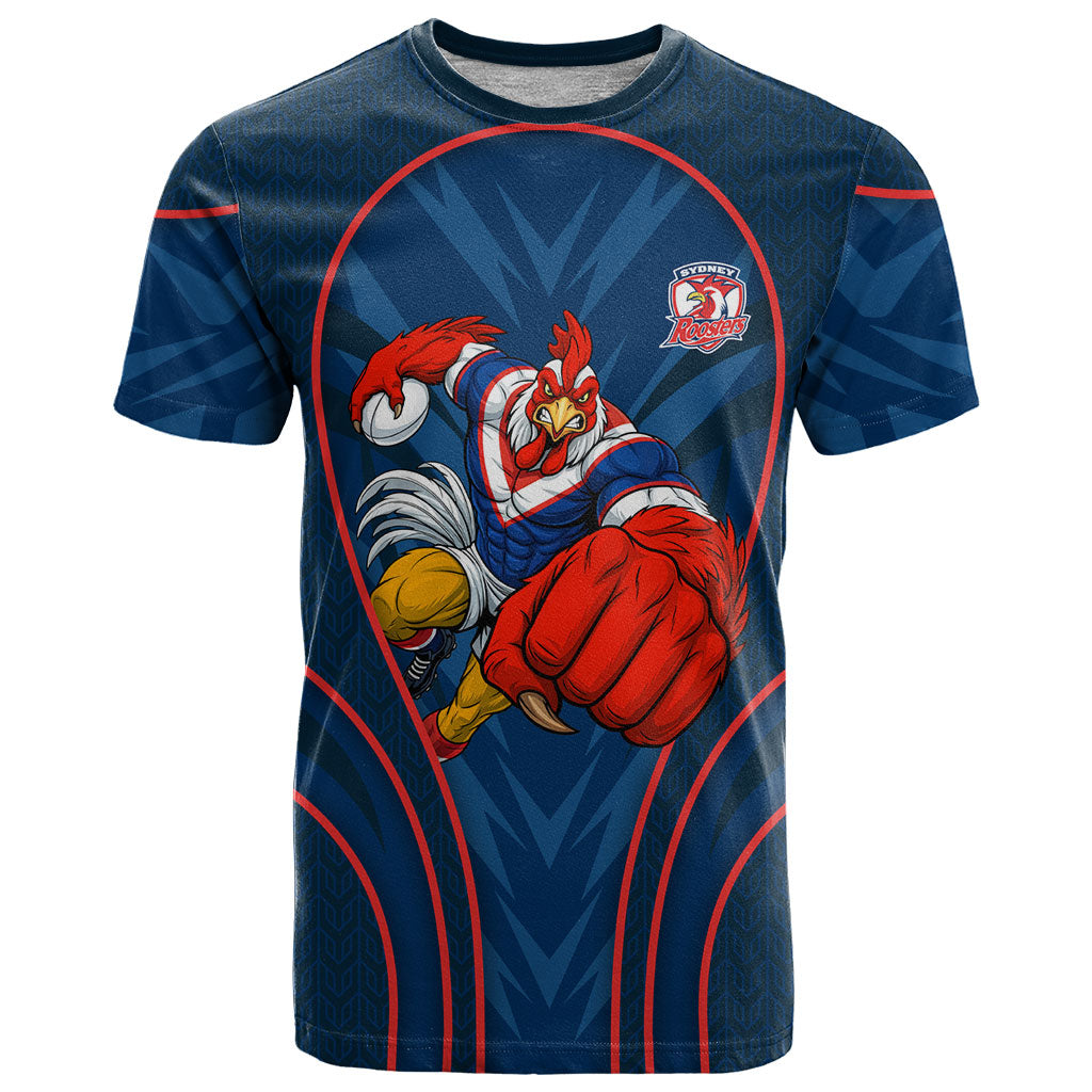 Sydney Roosters Rugby Mascot T Shirt Australian Rugby Culture - Tribal Inspired Rooster