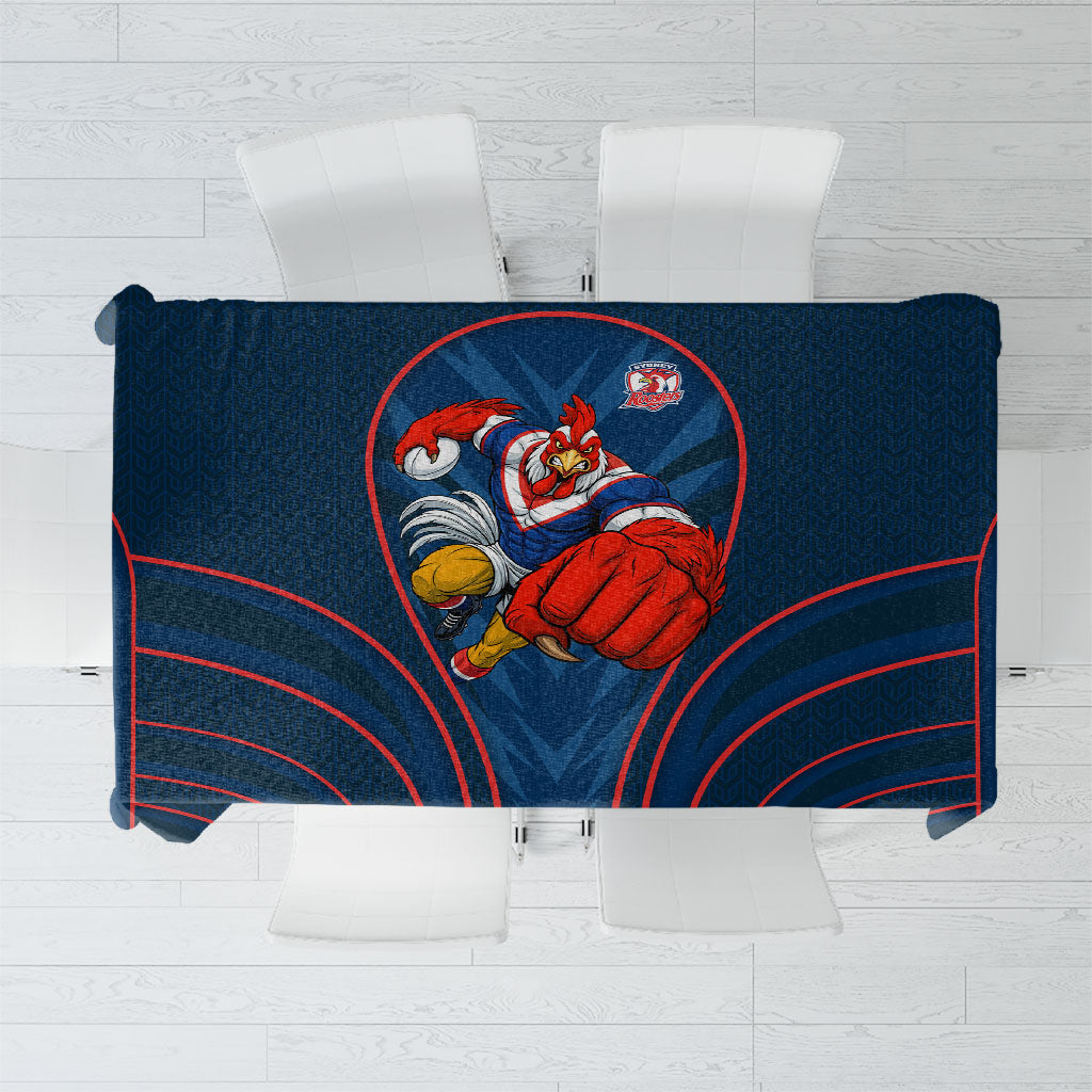 Sydney Roosters Rugby Mascot Tablecloth Australian Rugby Culture - Tribal Inspired Rooster