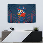 Sydney Roosters Rugby Mascot Tapestry Australian Rugby Culture - Tribal Inspired Rooster