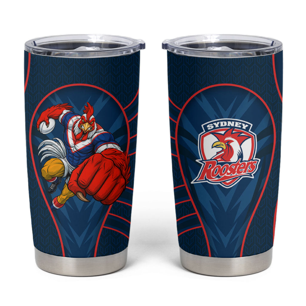 Sydney Roosters Rugby Mascot Tumbler Cup Australian Rugby Culture - Tribal Inspired Rooster