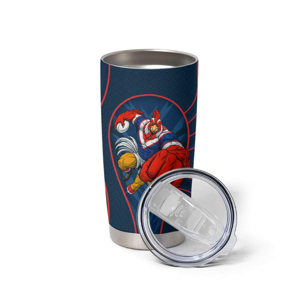 Sydney Roosters Rugby Mascot Tumbler Cup Australian Rugby Culture - Tribal Inspired Rooster