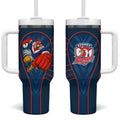 Sydney Roosters Rugby Mascot Tumbler With Handle Australian Rugby Culture - Tribal Inspired Rooster