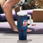 Sydney Roosters Rugby Mascot Tumbler With Handle Australian Rugby Culture - Tribal Inspired Rooster