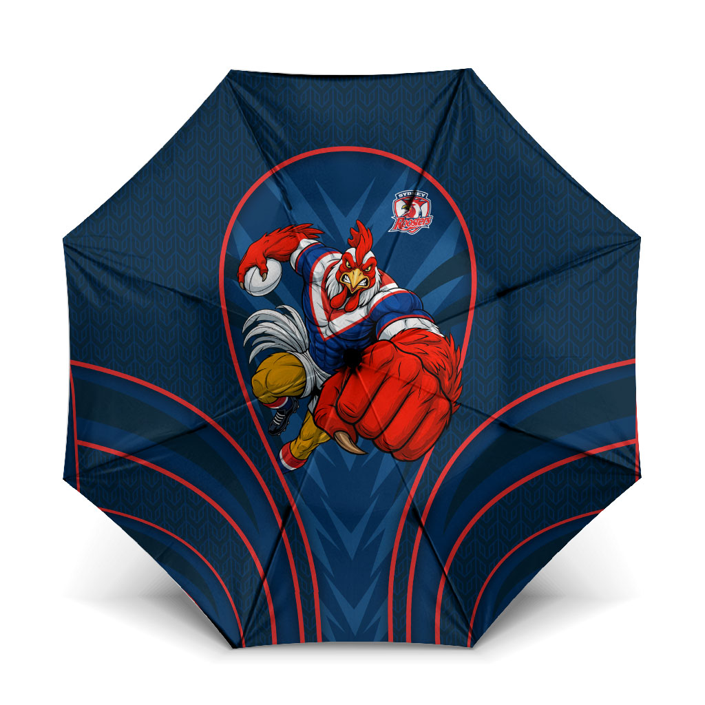 Sydney Roosters Rugby Mascot Umbrella Australian Rugby Culture - Tribal Inspired Rooster