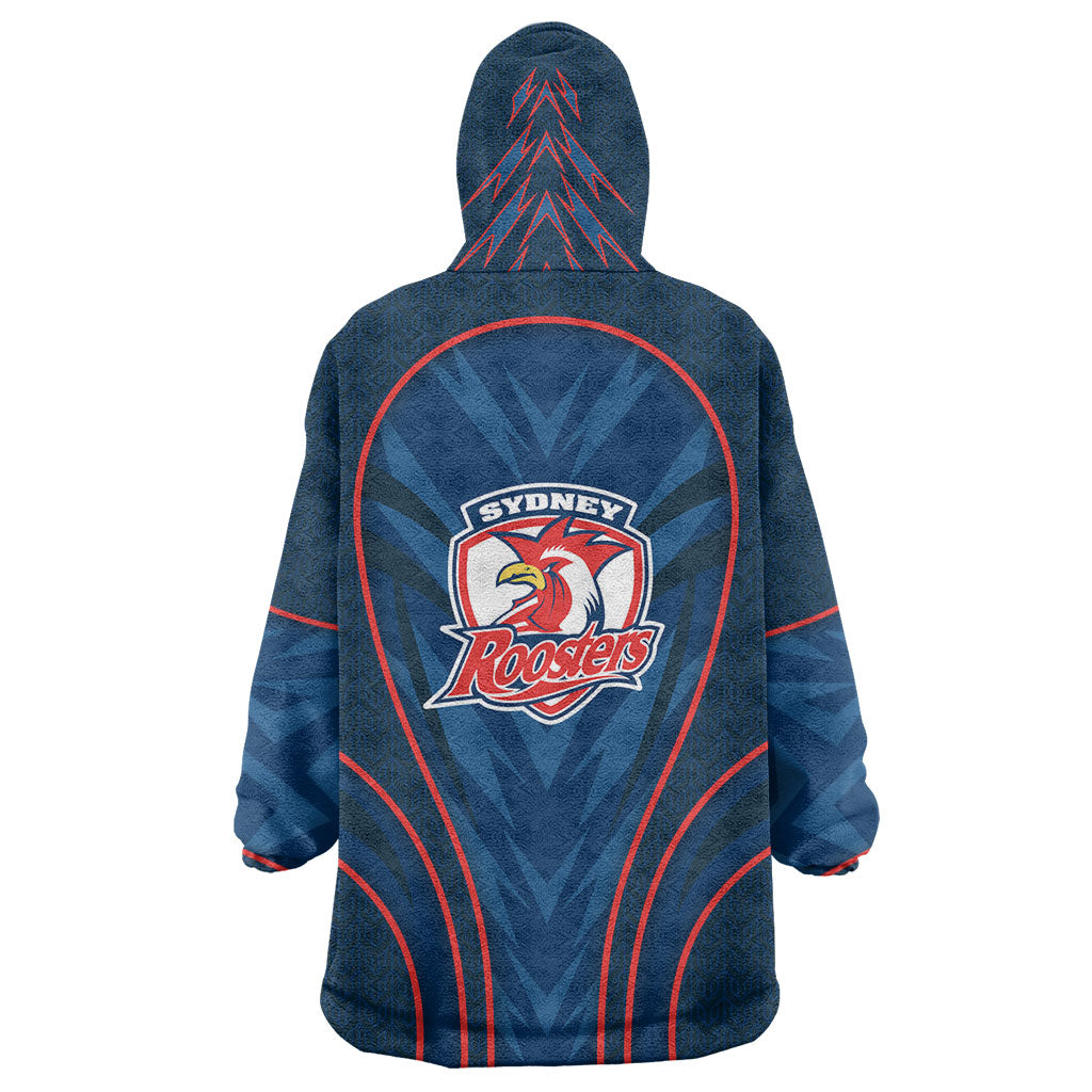 Sydney Roosters Rugby Mascot Wearable Blanket Hoodie Australian Rugby Culture - Tribal Inspired Rooster