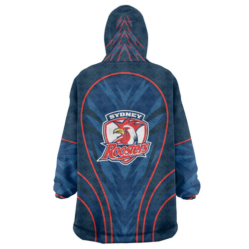 Sydney Roosters Rugby Mascot Wearable Blanket Hoodie Australian Rugby Culture - Tribal Inspired Rooster