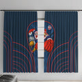 Sydney Roosters Rugby Mascot Window Curtain Australian Rugby Culture - Tribal Inspired Rooster