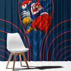 Sydney Roosters Rugby Mascot Window Curtain Australian Rugby Culture - Tribal Inspired Rooster