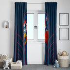 Sydney Roosters Rugby Mascot Window Curtain Australian Rugby Culture - Tribal Inspired Rooster