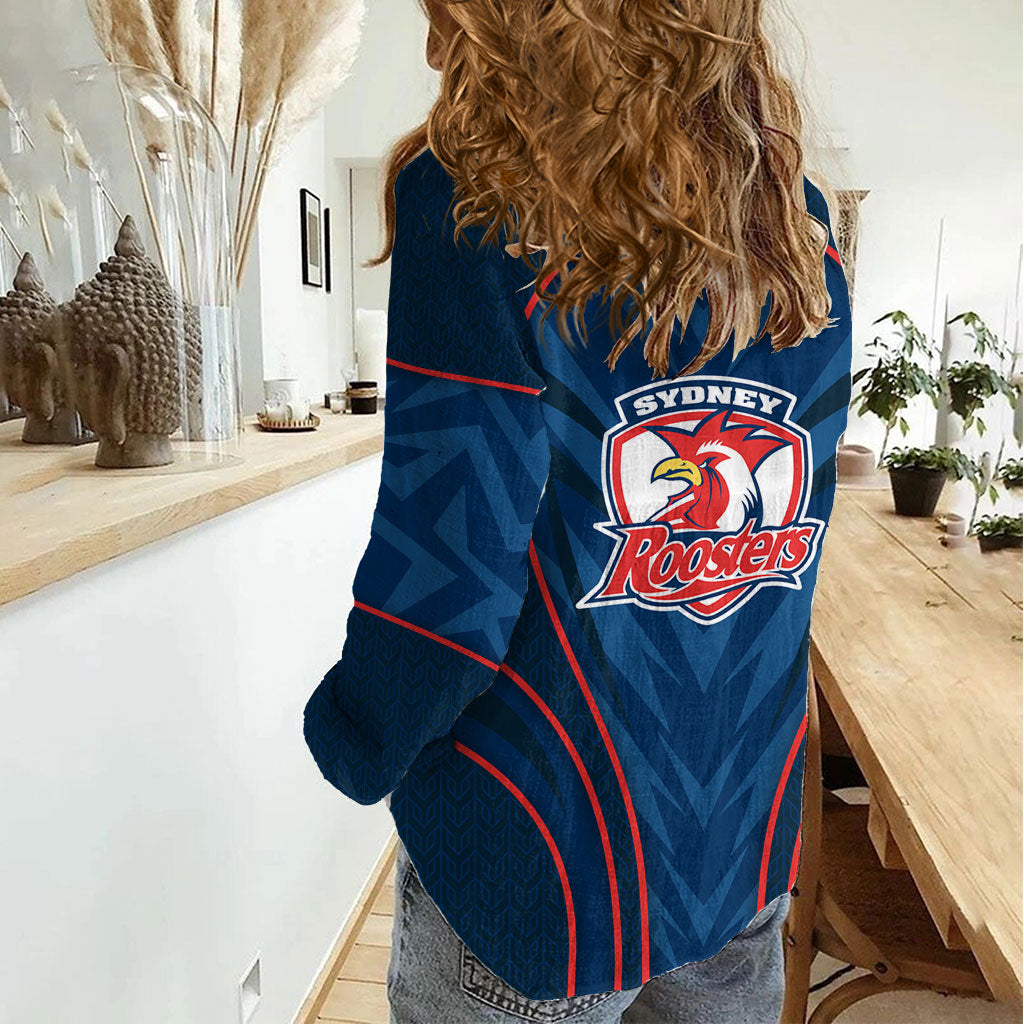 Sydney Roosters Rugby Mascot Women Casual Shirt Australian Rugby Culture - Tribal Inspired Rooster